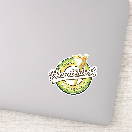 Sticker Explorer Madagascar envie de voyager (Détail)