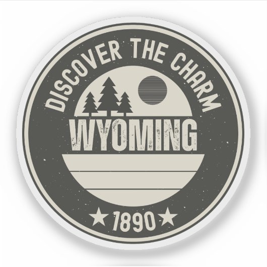 Sticker Explorer Wyoming - Conceptions pour chaque amoureu (Devant)