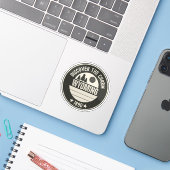 Sticker Explorer Wyoming - Conceptions pour chaque amoureu (Ordinateur portable avec iPhone)