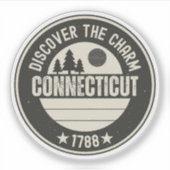 Sticker Explorez Connecticut- Designs for Every Lover (Devant)