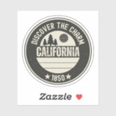 Sticker Explorez la Californie - Conceptions pour chaque a (Feuille)