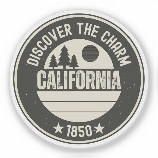 Sticker Explorez la Californie - Conceptions pour chaque a (Devant)