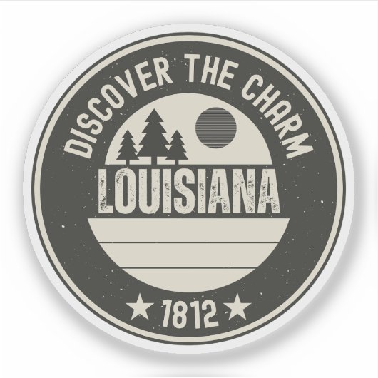 Sticker Explorez la Louisiane - Conceptions pour chaque am (Devant)