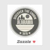 Sticker Explorez l'Alabama - Des designs pour tous les amo (Feuille)