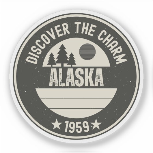 Sticker Explorez l'Alaska - Conceptions pour chaque amoure (Devant)