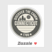 Sticker Explorez le Connecticut - Conceptions pour chaque  (Feuille)