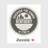 Sticker Explorez le Kentucky - Conceptions pour chaque amo (Feuille)