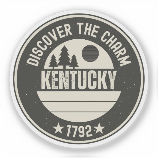 Sticker Explorez le Kentucky - Conceptions pour chaque amo (Devant)
