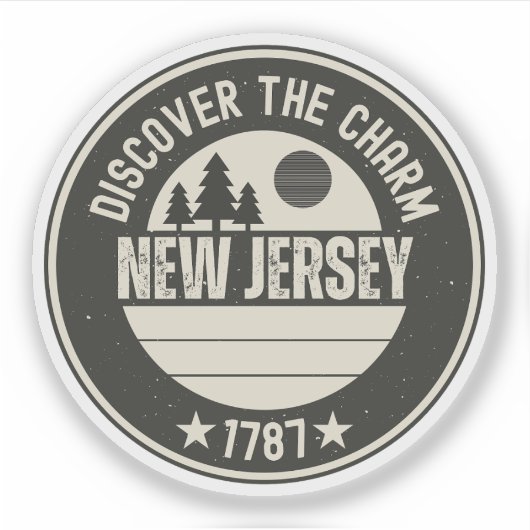 Sticker Explorez le New Jersey - Conceptions pour chaque a (Devant)