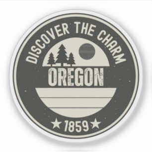 Sticker Explorez l'Oregon - Conceptions pour chaque amoure