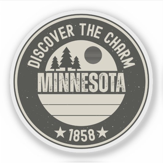 Sticker Explorez Minnesota - Conceptions pour chaque amour (Devant)