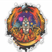 Sticker Exploser le vaisseau spatial (Devant)
