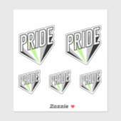 Sticker Explosion de fierté agender (Feuille)