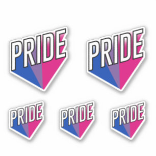 Sticker Explosion de la fierté bisexuelle