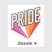 Sticker Explosion de la fierté lesbienne (Feuille)