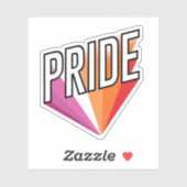 Sticker Explosion de la fierté lesbienne (Feuille)