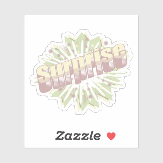 Sticker Explosion d'onomatopée surprise (Feuille)