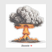 Sticker Explosion nucléaire (Feuille)