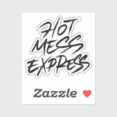 Sticker Express Hot Mess (Feuille)