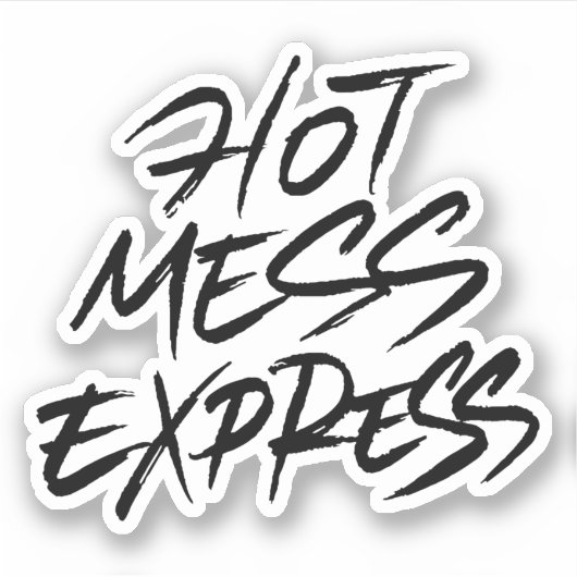 Sticker Express Hot Mess (Devant)