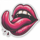 Sticker Expression audacieuse d'un message dynamique et mo (Devant)