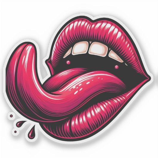 Sticker Expression audacieuse d'un message dynamique et mo (Devant)