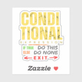 Sticker Expression conditionnelle dans la programmation Co (Feuille)