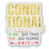 Sticker Expression conditionnelle dans la programmation Co (Devant)