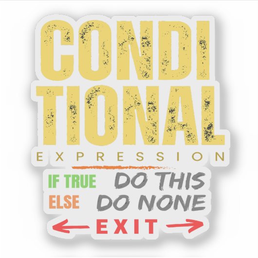 Sticker Expression conditionnelle dans la programmation Co (Devant)