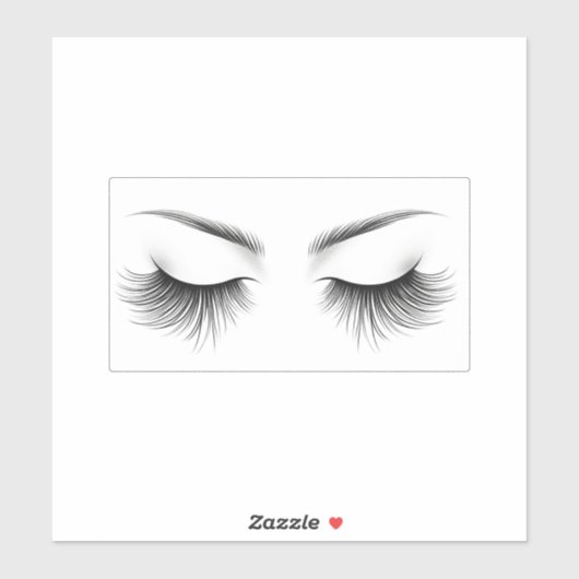 Sticker Extensions de cils Long Lashes Beauté   (Feuille)