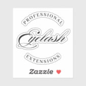 Sticker extensions de cils professionnels salon de beauté (Feuille)