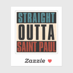 Sticker Extérieur droit Saint Paul Minnesota MN