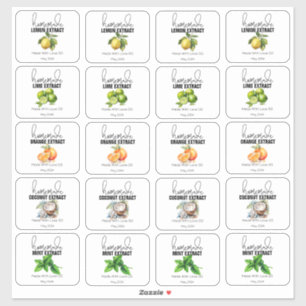 Sticker Extraits faits maison de la petite cuisine