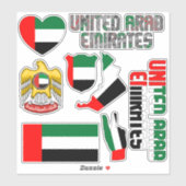 Sticker Extraordinaire Émirats arabes unis Formes national (Feuille)