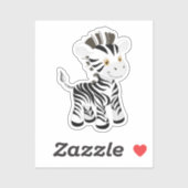 Sticker Extraordinaire Zebra (Feuille)