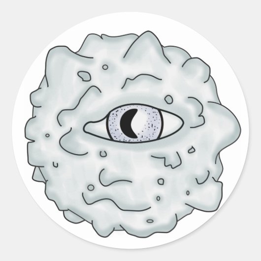 Sticker Eyeball Meaty Gris (Devant)