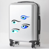 Sticker Eyes de bateau de pêche grec (Sur valise)