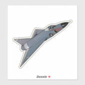 Sticker F-102 Delta Dagger, Intercepteur (Feuille)