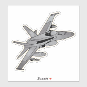 Sticker F-18 Hornet, avion à réaction multirôle