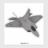 Sticker F-22 Raptor, avion de chasse (Feuille)