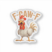 Sticker F-Caw-F Classic Aesthetic Style (Devant)