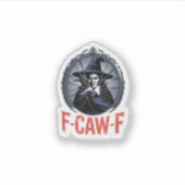 Sticker F-Caw-F Classic Retro Graphic (Devant)