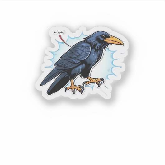 Sticker F-Caw-F Classic Simple Clean (Devant)