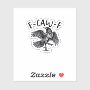 Sticker F Caw F Essentiel Classique Esthétique