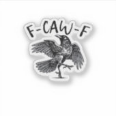 Sticker F Caw F Essentiel Classique Esthétique (Devant)