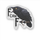 Sticker F Caw F Rétro Classique (Devant)