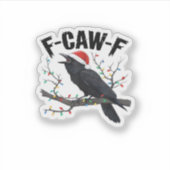 Sticker F Caw F Style Créatif Essentiel Décontracté (Devant)