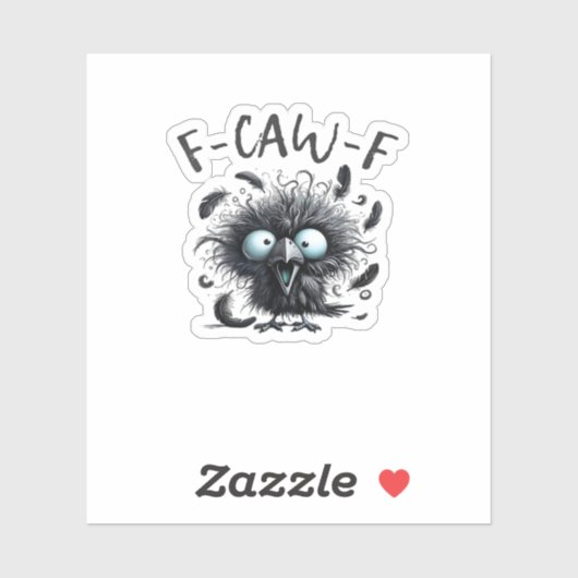 Sticker F Caw F Style Rétro Classique (Feuille)
