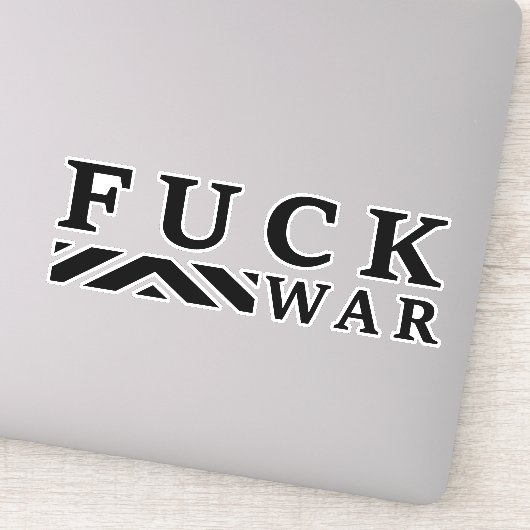 Sticker F@ck guerre contre la guerre (Détail)