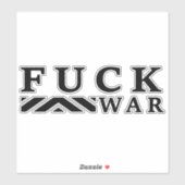 Sticker F@ck guerre contre la guerre (Feuille)